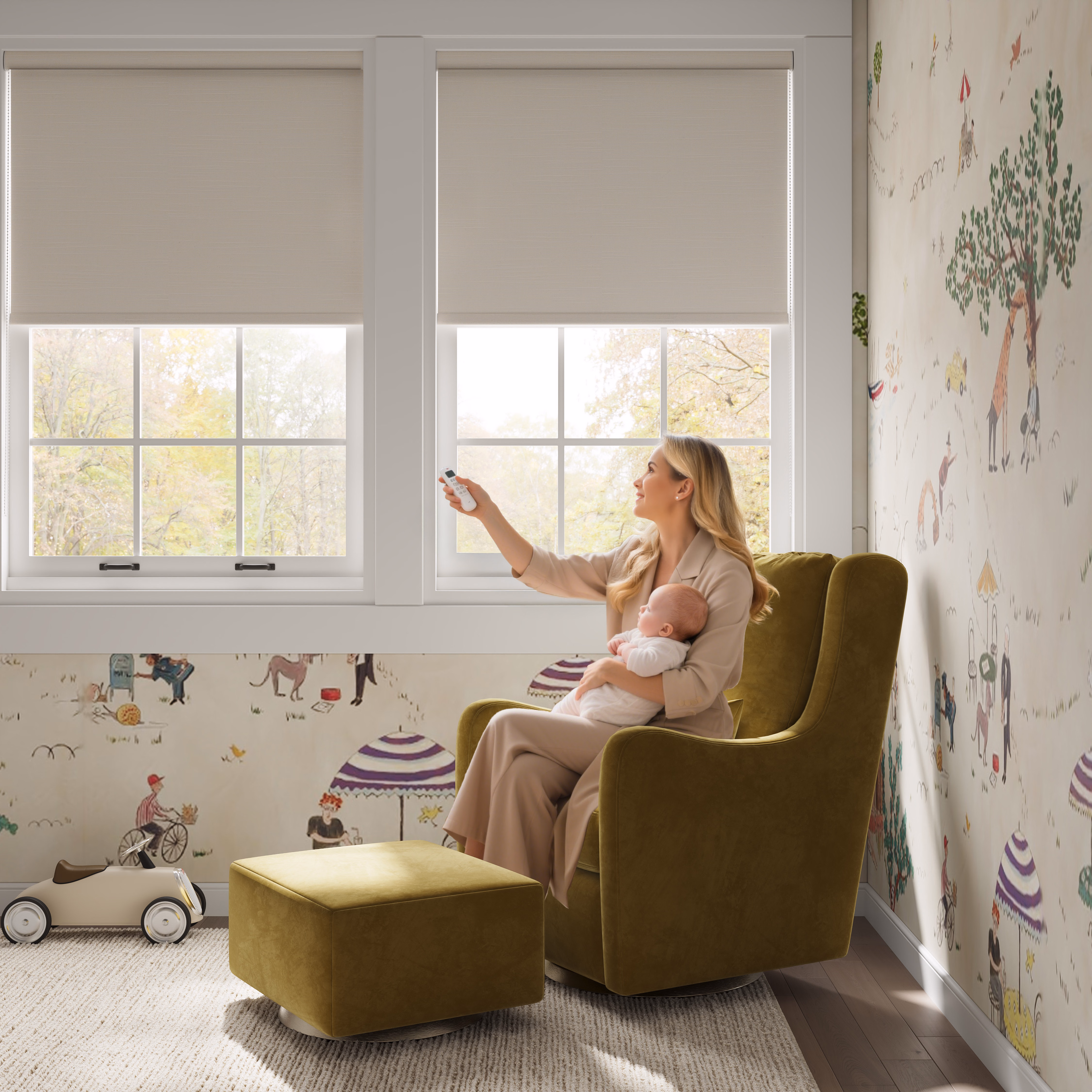Motorized roller shade image